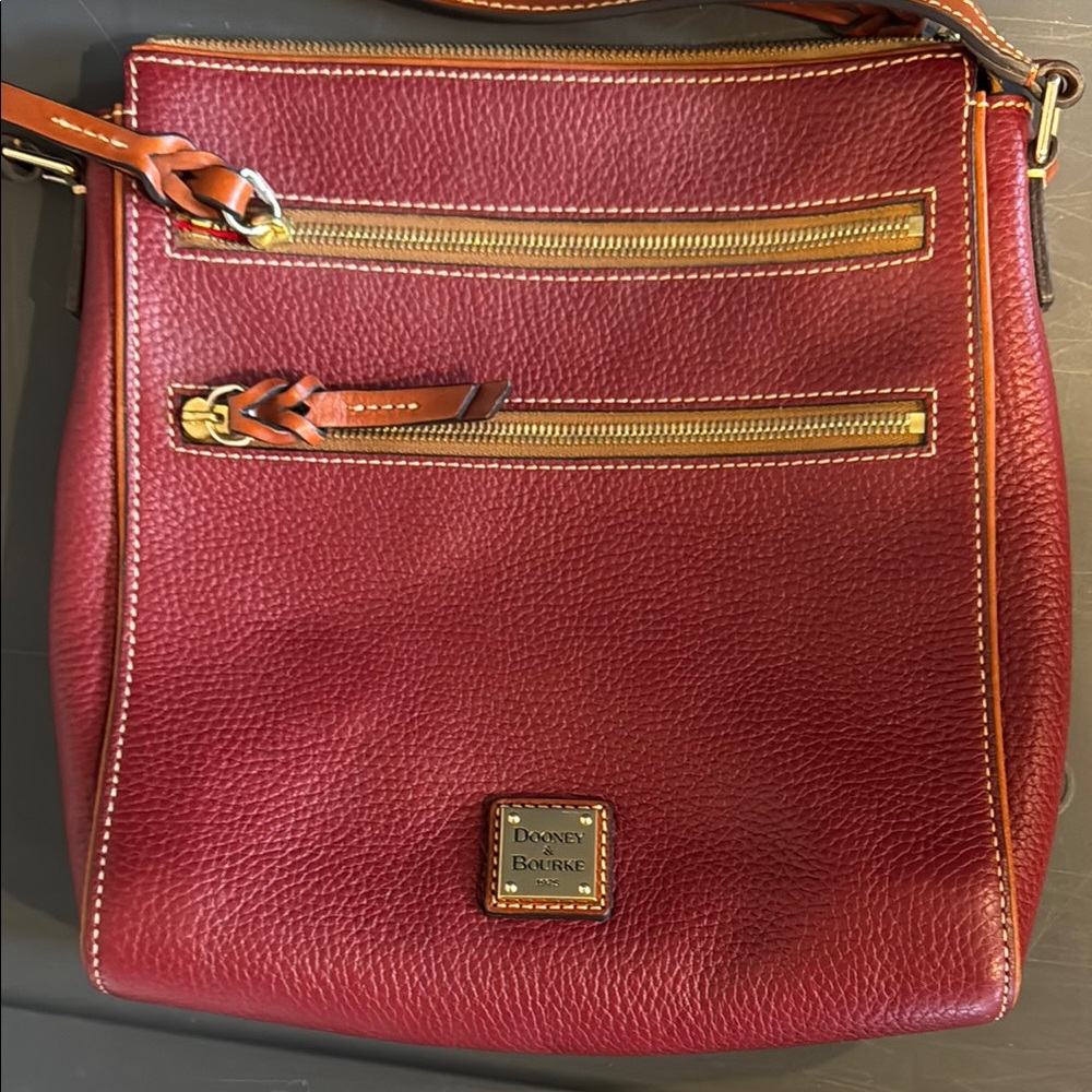 Dooney & Bourke Red Leather Crossbody Bag